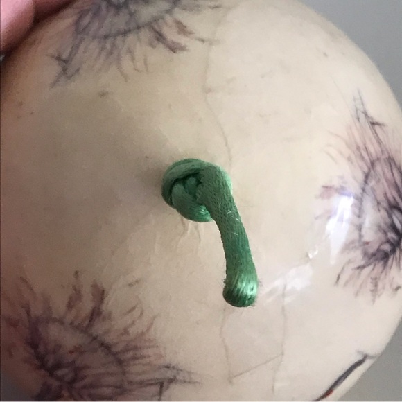 Paper Mache 1977 Memory Balls Christmas Jumbo Ornament By M. Kelley-Decorna -VTG - Picture 6 of 9